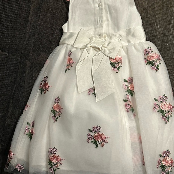 Janie & Jack Special Occassion Lace & Embroidered Dress - Picture 2 of 4